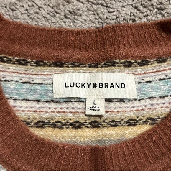 Lucky Brand Multicolor Striped Sweater - Picture 2 of 4